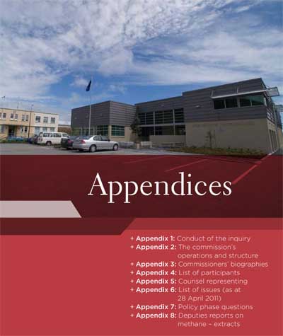 Section homepage - Appendices